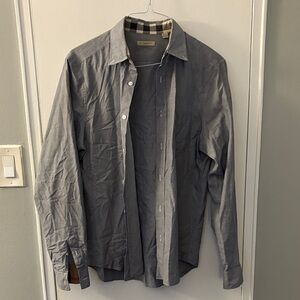 Burberry Gray Casual Button Down Shirt
